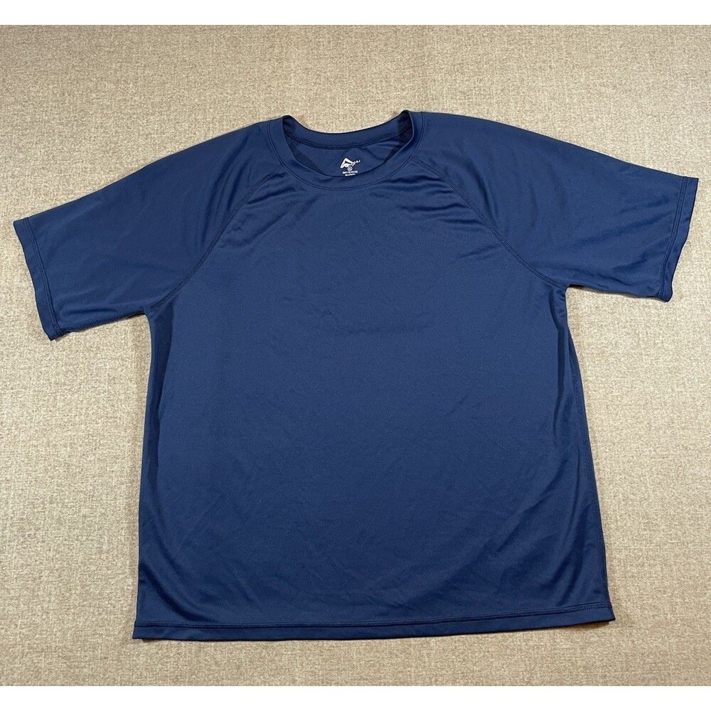 Kanu Surf Short Sleeve UPF 50+ Rashguard Swim Shirt Navy Blue Men’s Size XL